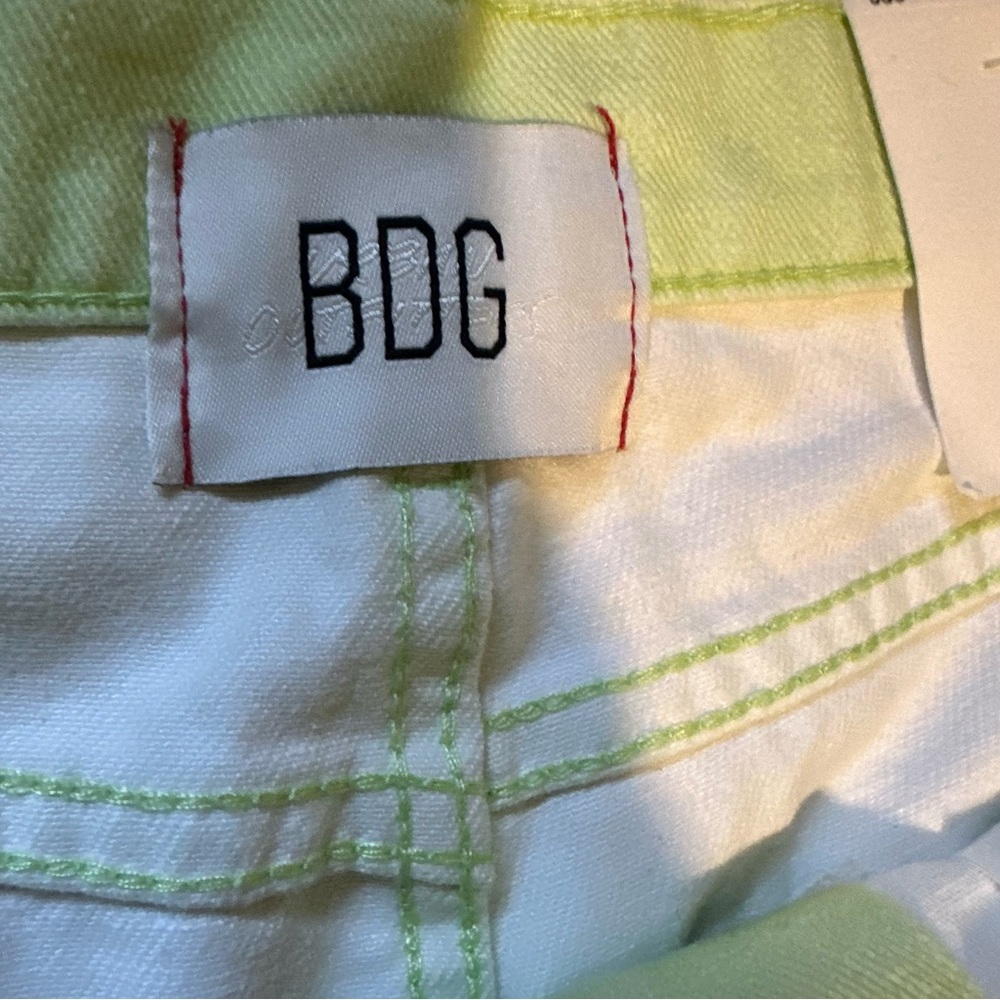 NWT Urban Outfitters BDG Hi-Rise&Wide Leg Ombré Jeans size 32 blue/green - Picture 6 of 9